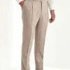 Beige Flannel Soragna Trousers - Made In Italy 1 Beige Flannel Soragna Trousers - Made In Italy -Pini Parma Clothing Store beige flannel soragna trousers 1