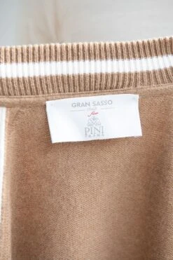 Beige Knitted College Bomber - Made In Italy 11 Beige Knitted College Bomber - Made In Italy -Pini Parma Clothing Store beige knitted college bomber 4