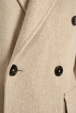 Beige Polo Coat – Made In Italy -Pini Parma Clothing Store beige polo coat loro piana wool 3