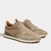 Beige Nabuk And Suede Runners - Made In Italy 2 Beige Nabuk And Suede Runners - Made In Italy -Pini Parma Clothing Store beige suede nabuk runners 1