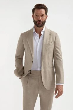 Beige Suit - Made In Italy 12 Beige Suit - Made In Italy -Pini Parma Clothing Store beige suit 3