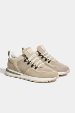 Beige Trail Sneakers - Made In Italy