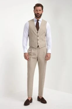 Beige Waistcoat - Made In Italy 13 Beige Waistcoat - Made In Italy -Pini Parma Clothing Store beige waistcoat 1