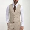 Beige Waistcoat - Made In Italy 2 Beige Waistcoat - Made In Italy -Pini Parma Clothing Store beige waistcoat 2