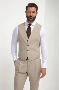 Beige Waistcoat - Made In Italy