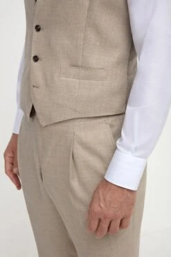 Beige Waistcoat - Made In Italy 11 Beige Waistcoat - Made In Italy -Pini Parma Clothing Store beige waistcoat 4