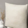 Beige Herringbone Wool Cushion - Made In Italy 2 Beige Herringbone Wool Cushion - Made In Italy -Pini Parma Clothing Store beige pillow 1
