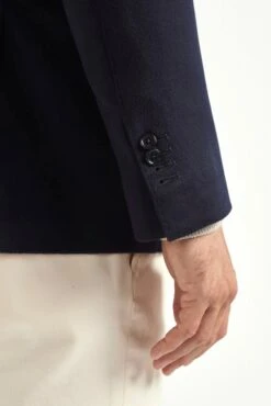 Blue Jacket In Cashmere - Made In Italy -Pini Parma Clothing Store blue blazer loro piana cashmere 3