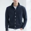 Blue Cardigan – Made In Italy -Pini Parma Clothing Store blue cardigan