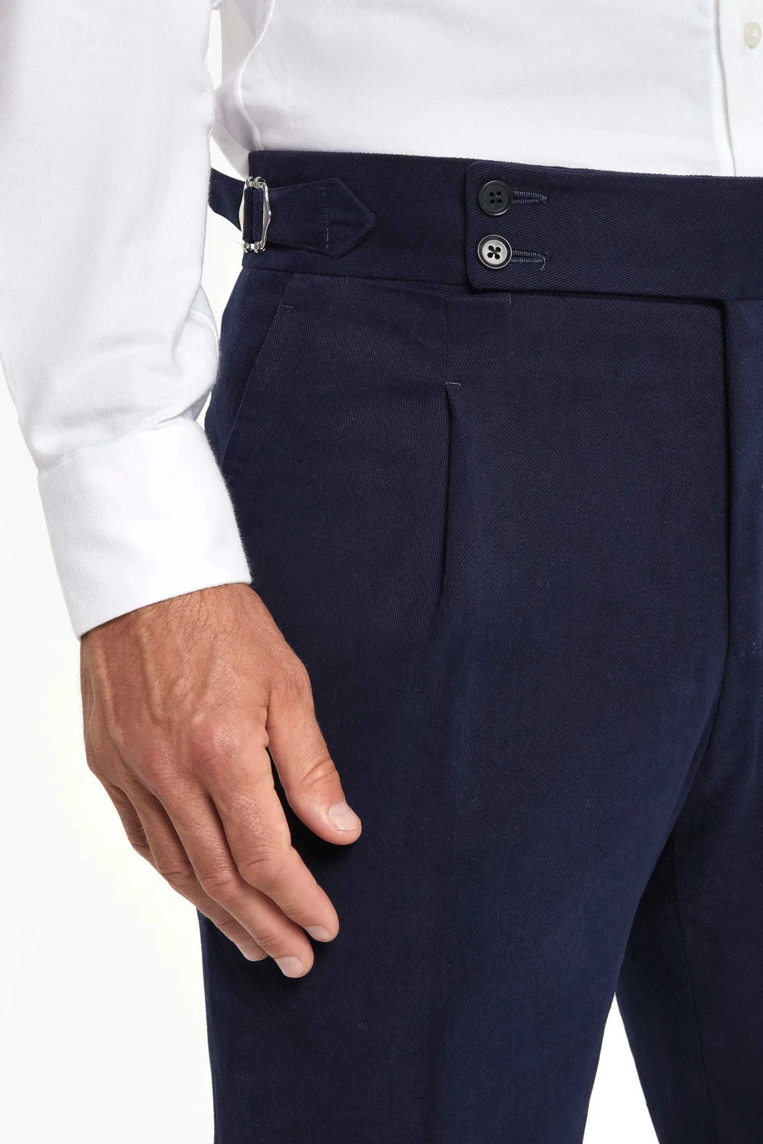 Blue Cotton Soragna Trousers - Made In Italy 4 Blue Cotton Soragna Trousers - Made In Italy - Image 2