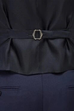 Blue Double Breasted Waistcoat - Made In Italy -Pini Parma Clothing Store blue double breasted waistcoast 1