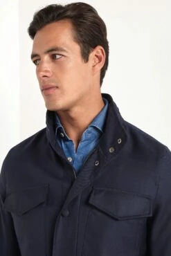 Blue Field Jacket - Made In Italy 10 Blue Field Jacket - Made In Italy -Pini Parma Clothing Store blue field jacket 4 4551c135 2dd0 4887 9118 707393e4a077