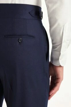 Blue Flannel Limited Edition Trousers - Made In Italy 7 Blue Flannel Limited Edition Trousers - Made In Italy -Pini Parma Clothing Store blue flannel limited edition trousers 3