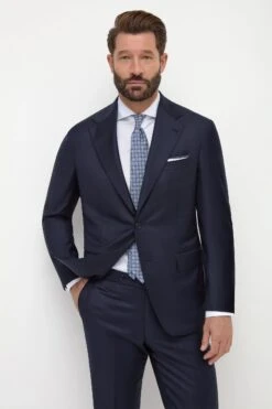 Blue Full Canvas Suit - Made In Italy