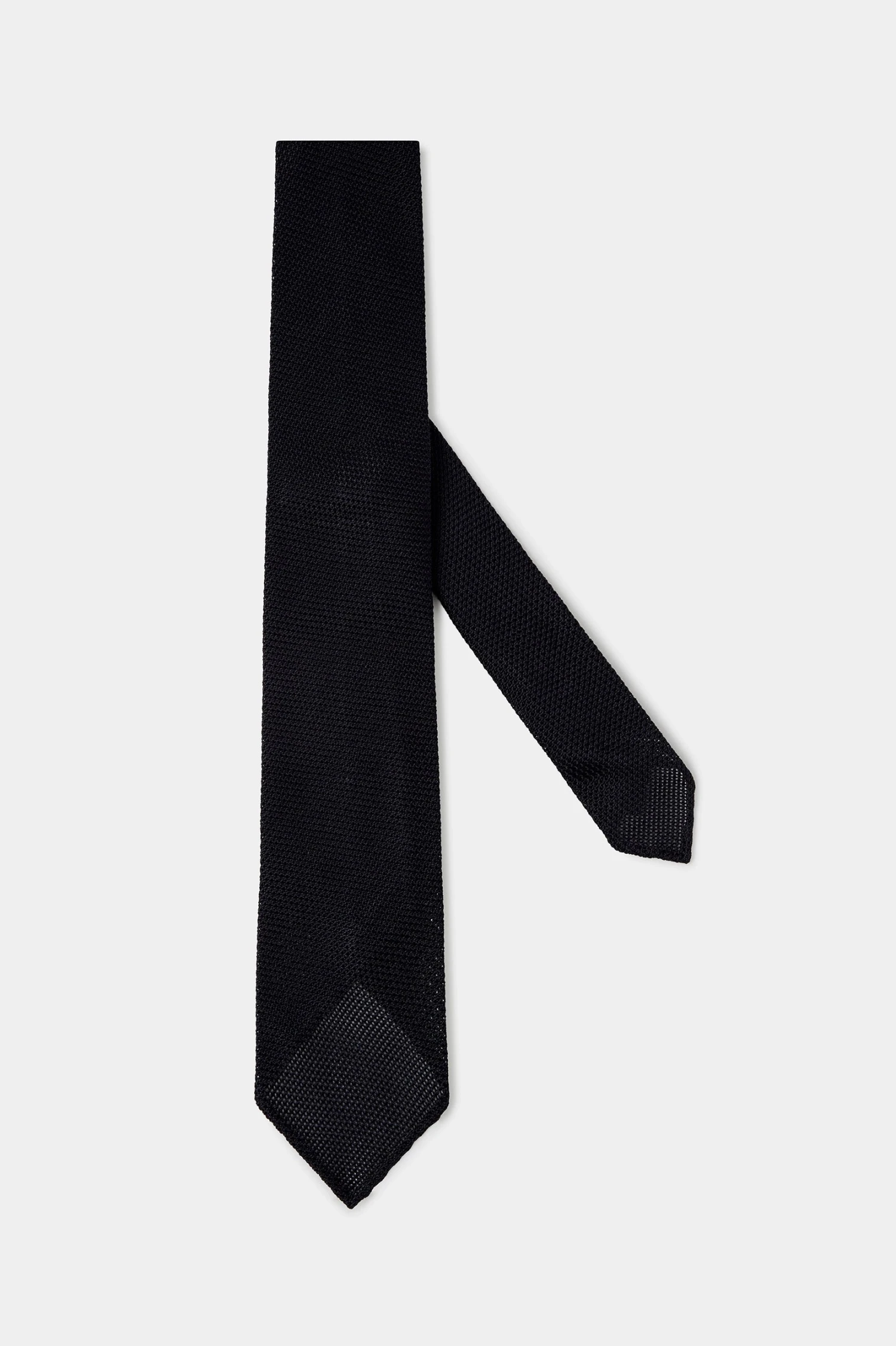 Blue Grenadine Silk Tie - Hand Made In Italy 3 Blue Grenadine Silk Tie - Hand Made In Italy