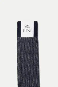 Blue Patterned Short Socks - Made In Italy -Pini Parma Clothing Store blue micro fancy short socks 2