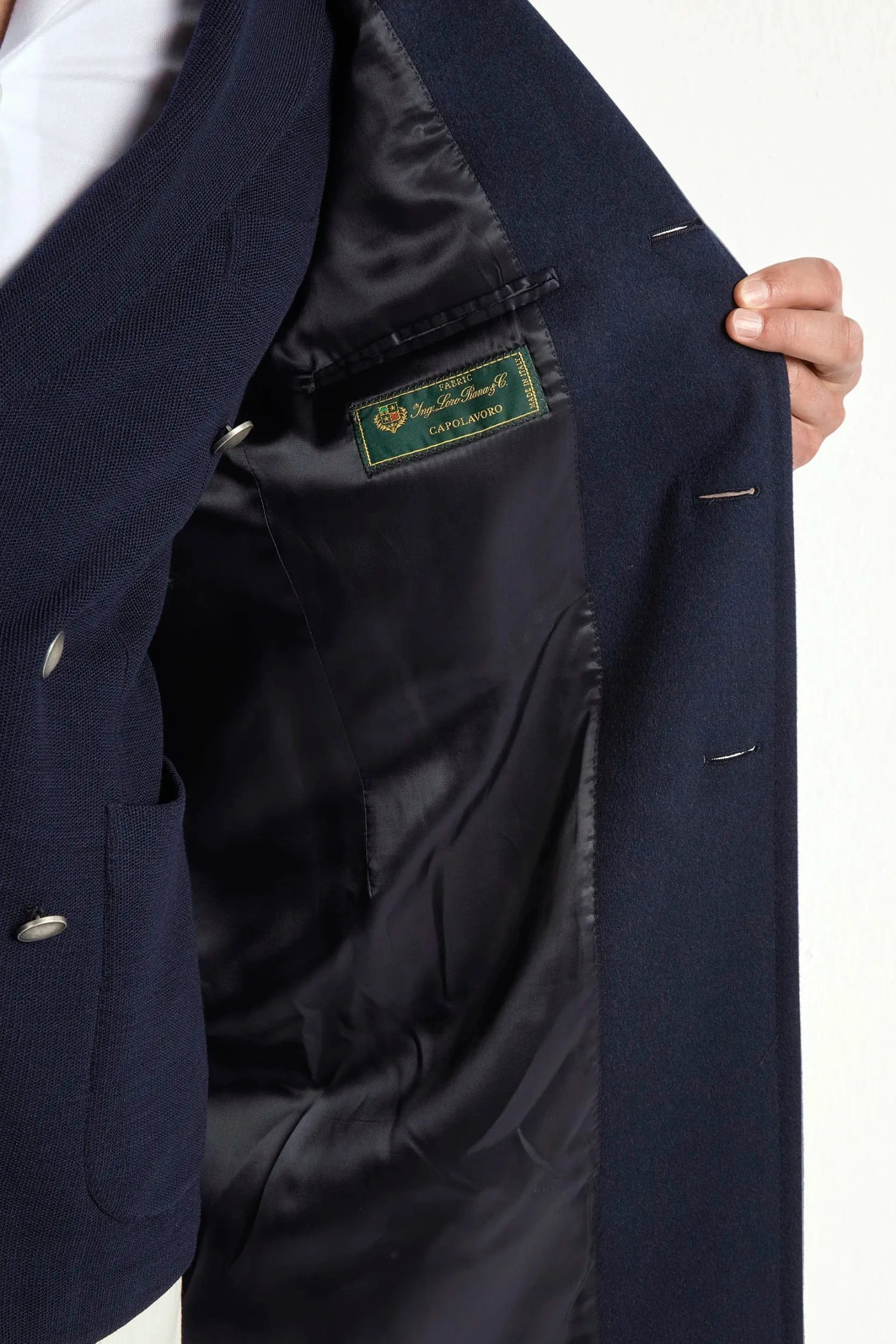 Blue Overcoat - Made In Italy 4 Blue Overcoat - Made In Italy - Image 2