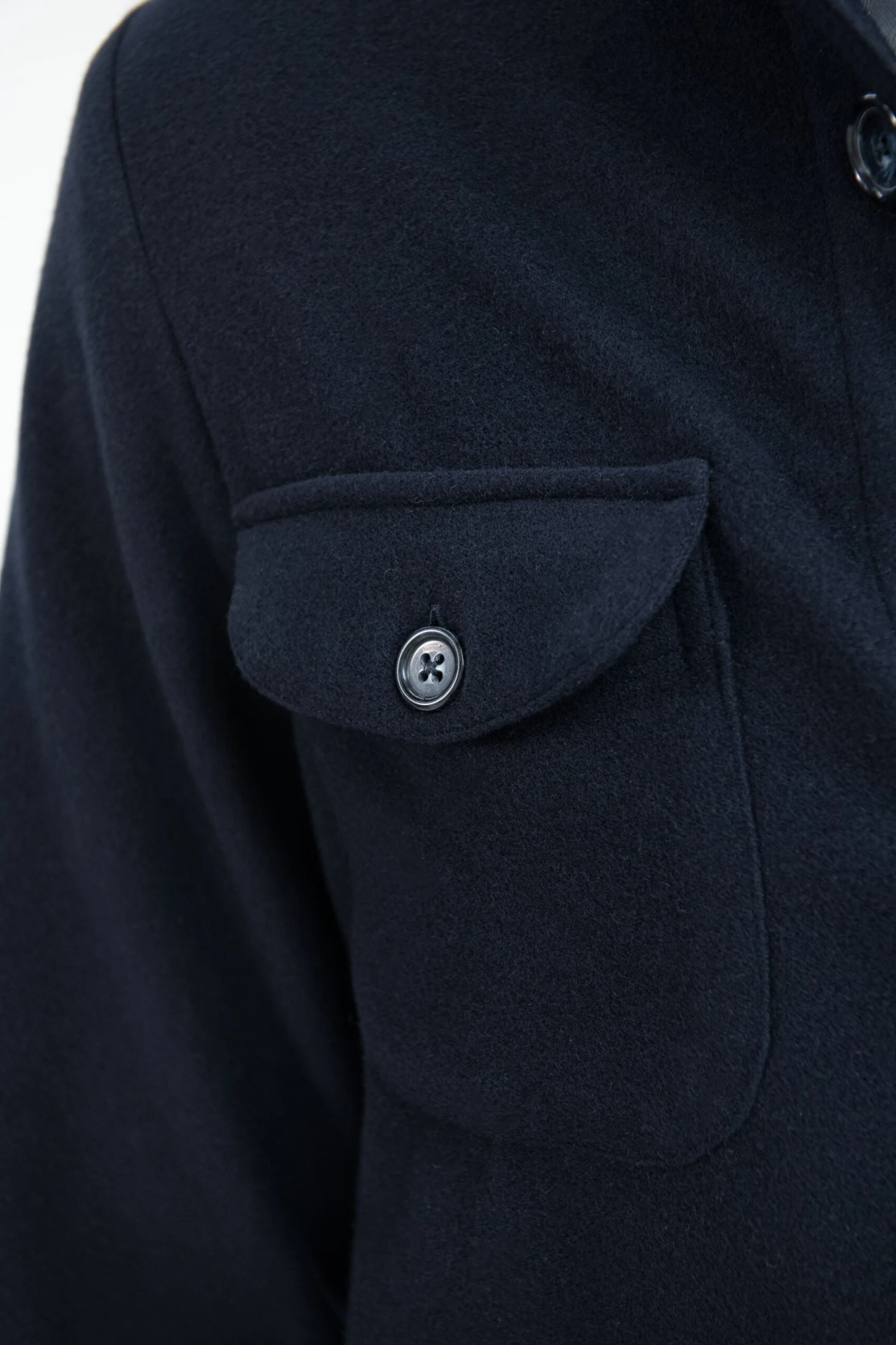 Blue Safari Jacket Flannel Super 180s – Made In Italy 7 Blue Safari Jacket Flannel Super 180s – Made In Italy - Image 5