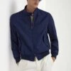 Blue Short Jacket – Made In Italy -Pini Parma Clothing Store blue short jacket 1