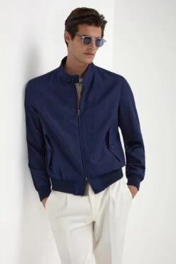 Blue Short Jacket – Made In Italy