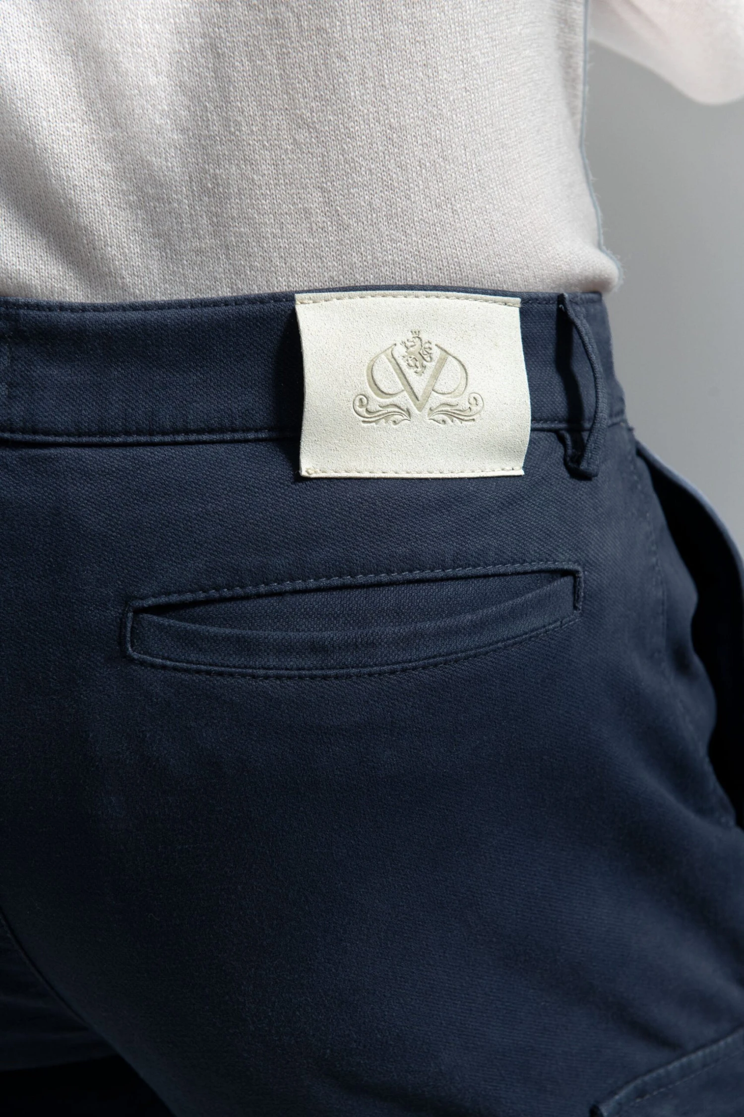Blue Stretch Canvas Cargo - Made In Italy 5 Blue Stretch Canvas Cargo - Made In Italy - Image 3