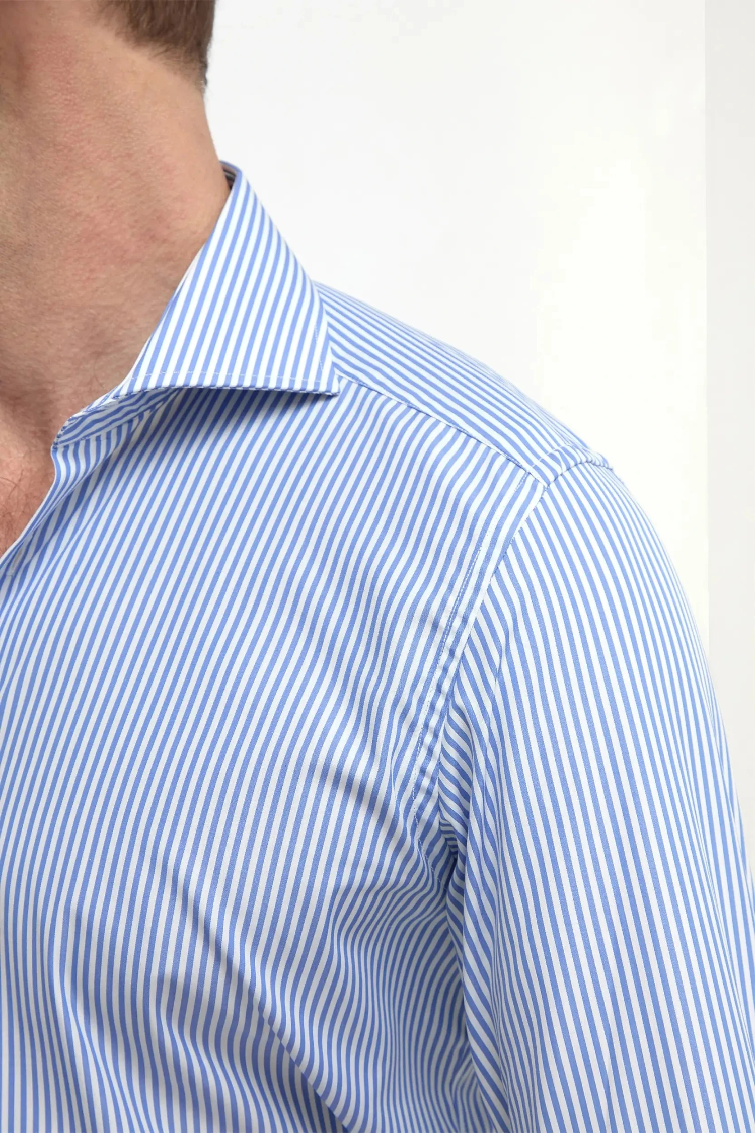 Blue Striped Shirt - Made In Italy 4 Blue Striped Shirt - Made In Italy - Image 2