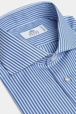Blue Striped Shirt - Made In Italy