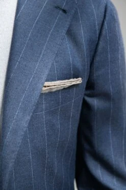 Blue Striped 140'S Suit - Made In Italy 8 Blue Striped 140'S Suit - Made In Italy -Pini Parma Clothing Store blue striped super140s suit 2