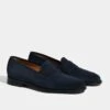 Blue Suede Penny Loafers - Made In Italy 1 Blue Suede Penny Loafers - Made In Italy -Pini Parma Clothing Store blue suede penny loafers