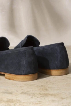 Blue Soft Penny Loafers - Made In Italy -Pini Parma Clothing Store bluesoftloafers 5