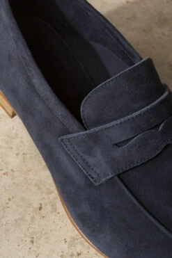 Blue Soft Penny Loafers - Made In Italy -Pini Parma Clothing Store bluesoftloafers 6