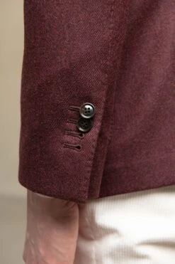 Bordeaux Jacket In Wool And Cashmere - Made In Italy -Pini Parma Clothing Store bordeaux jacket loro piana wool cashmere 1