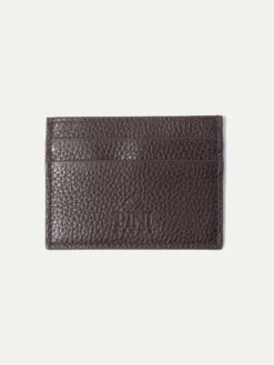 Brown Leather Card Holder - Made In Italy