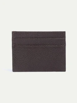 Brown Leather Card Holder - Made In Italy -Pini Parma Clothing Store brown card holder 3