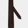 Brown Grenadine Silk Tie - Hand Made In Italy 2 Brown Grenadine Silk Tie - Hand Made In Italy -Pini Parma Clothing Store brown grenadine silk tie 1