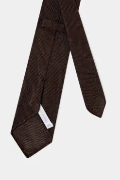 Brown Grenadine Silk Tie - Hand Made In Italy 9 Brown Grenadine Silk Tie - Hand Made In Italy -Pini Parma Clothing Store brown grenadine silk tie 2