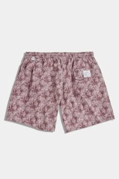 Pini Parma Clothing Store -Pini Parma Clothing Store burgundy palm swimshorts 3