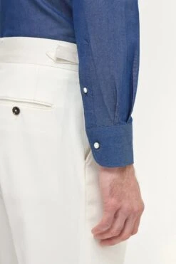 Button Down Denim Shirt ”Sartoriale Collection” - Made In Italy 8 Button Down Denim Shirt ”Sartoriale Collection” - Made In Italy -Pini Parma Clothing Store button down denim sartoriale 5