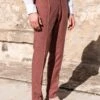 Coral Biella Trousers - Made In Italy 1 Coral Biella Trousers - Made In Italy -Pini Parma Clothing Store coralbiellatrousers 2