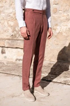 Coral Biella Trousers - Made In Italy