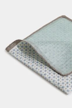 Cream Micro Fancy Reversible Pocket Square - Made In Italy 7 Cream Micro Fancy Reversible Pocket Square - Made In Italy -Pini Parma Clothing Store cream micro fancy pocket square 3