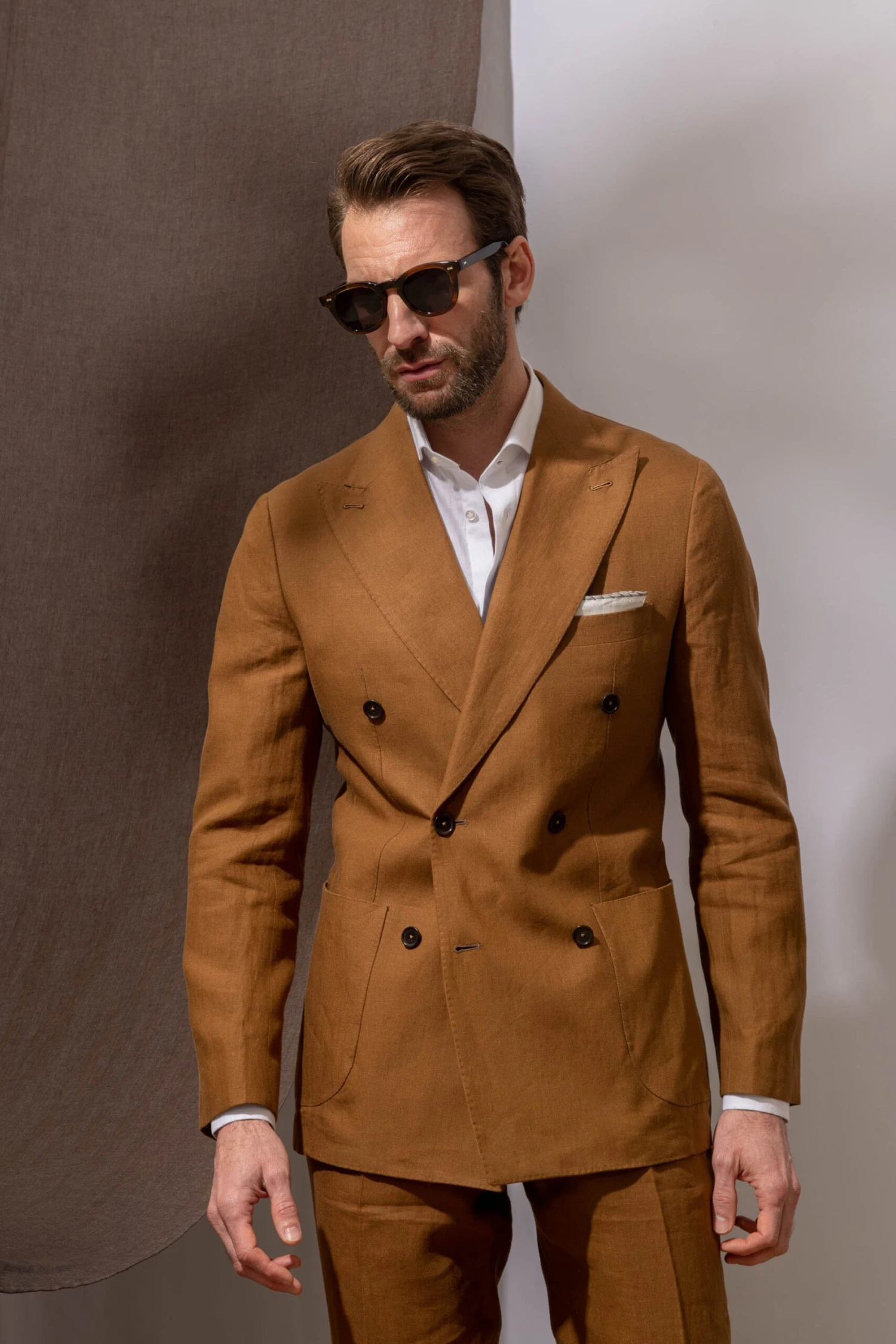 Curry Double Breasted Jacket - Made In Italy 4 Curry Double Breasted Jacket - Made In Italy - Image 2