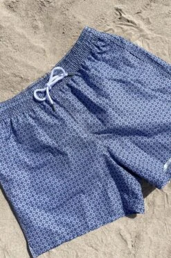 Denim Fancy Swim Shorts - Made In Italy