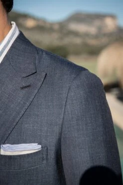 Denim Double Breasted Suit - Made In Italy 15 Denim Double Breasted Suit - Made In Italy -Pini Parma Clothing Store double breasted denim suit loro piana wool silk linen 4