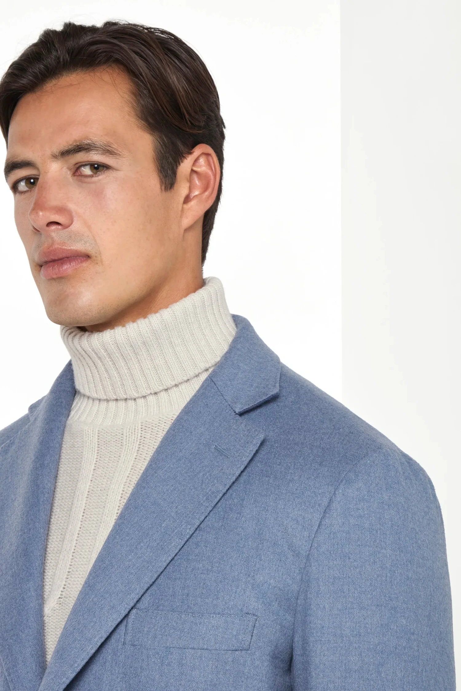 Dusty Blue Overcoat - Made In Italy 4 Dusty Blue Overcoat - Made In Italy - Image 2