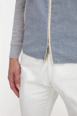 Dusty Blue Reversible Vest - Made In Italy 9 Dusty Blue Reversible Vest - Made In Italy -Pini Parma Clothing Store dusty blue reversible vest 1