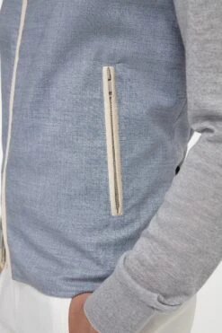 Dusty Blue Reversible Vest - Made In Italy 10 Dusty Blue Reversible Vest - Made In Italy -Pini Parma Clothing Store dusty blue reversible vest 3