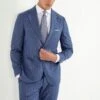 Dusty Blue Striped Suit - Made In Italy 2 Dusty Blue Striped Suit - Made In Italy -Pini Parma Clothing Store dusty blue striped suit