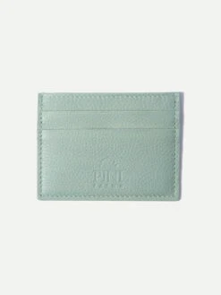 Verde Acqua Leather Card Holder - Made In Italy