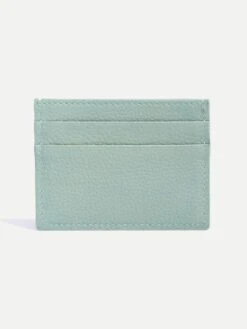 Verde Acqua Leather Card Holder - Made In Italy 7 Verde Acqua Leather Card Holder - Made In Italy -Pini Parma Clothing Store green card holder 3